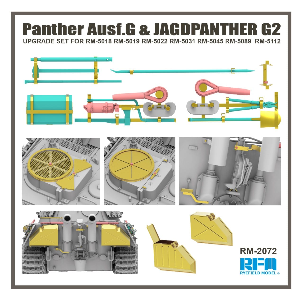 Rye Field Model - 2072 - Pz.Kpfw. V Ausf. G / Jagdpanther G2 [upgrade kit] - digital model