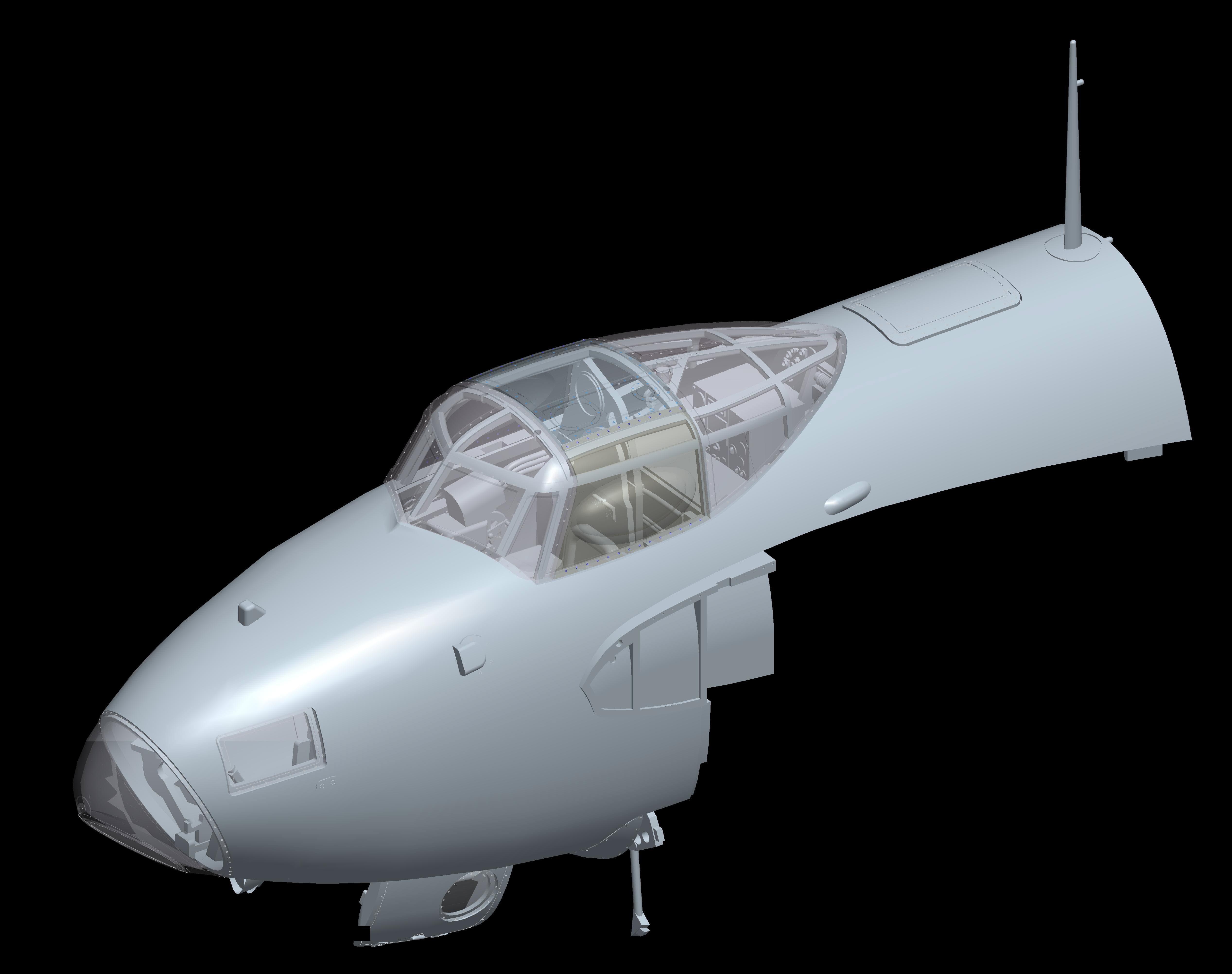 HK Models - 01E016 - de Havilland Mosquito B Mk IX / XVI - digital model