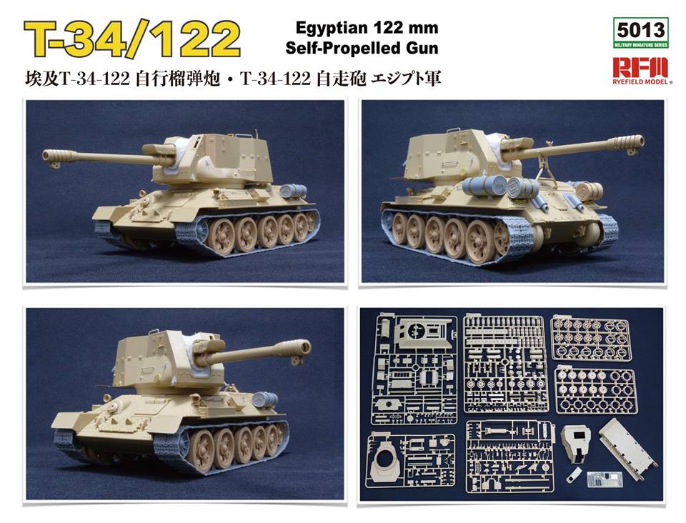 600 - Rye Field Model - 5013 - T-34-122 - unpainted model