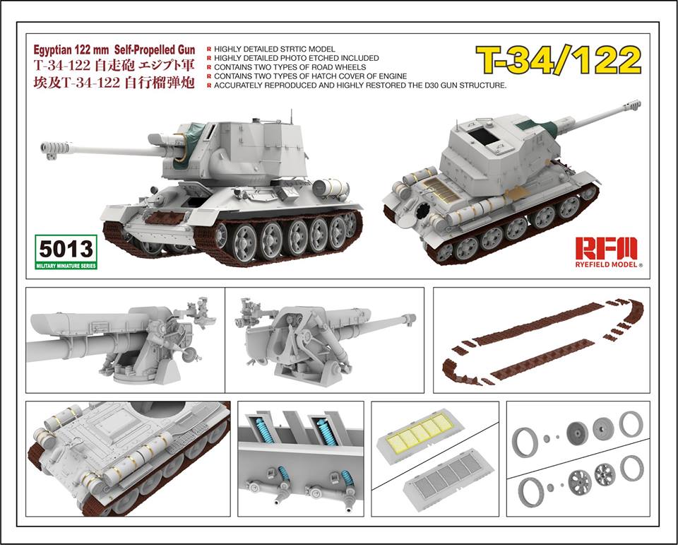 500 - Rye Field Model - 5013 - T-34-122 - digital model
