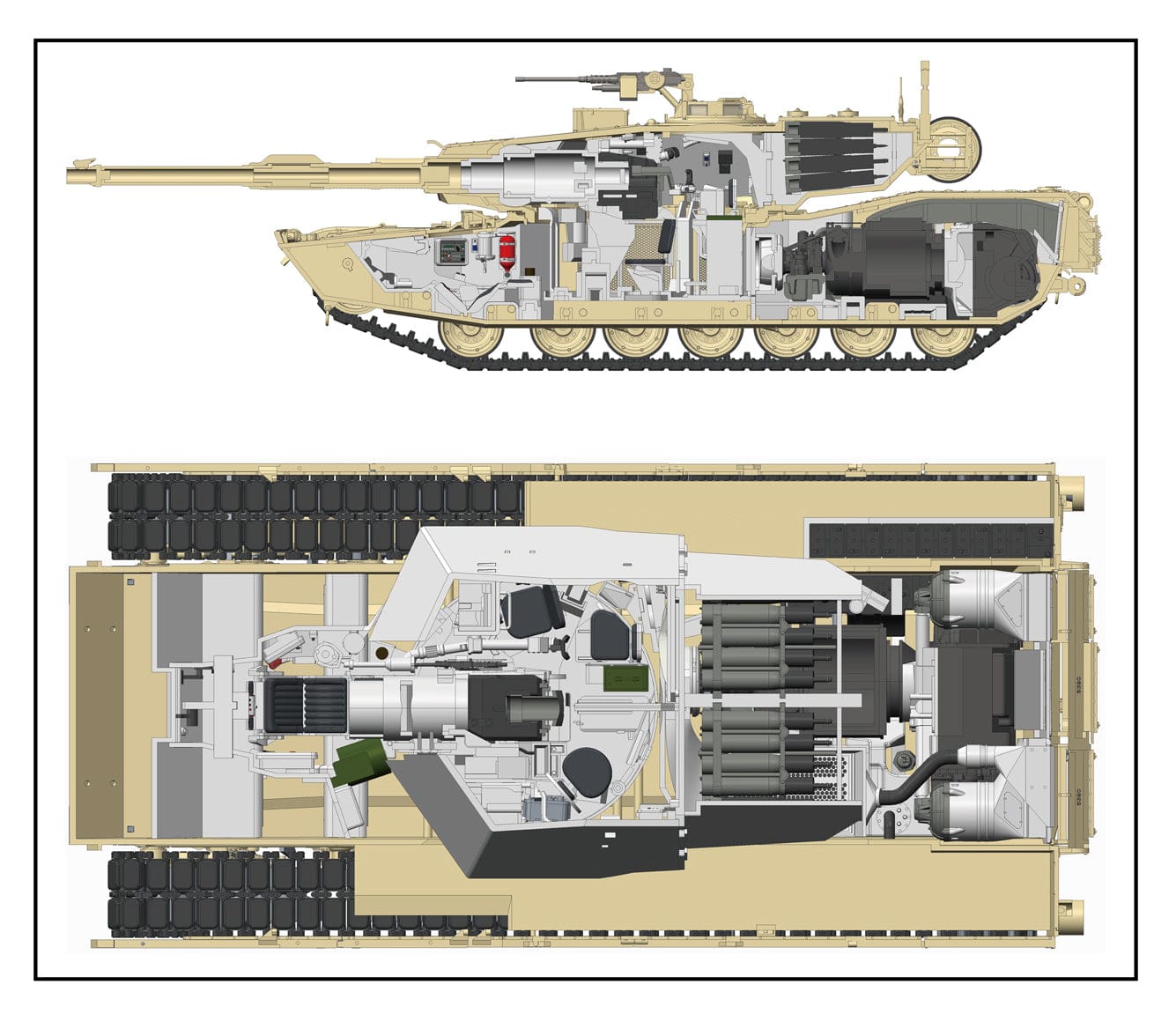 500 - Rye Field Model - 5007 - M1A1/A2 Abrams - digital model