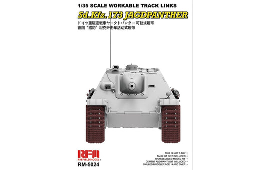 010 - Rye Field Model - 5024 - Jagdpanther G2 Workable Track Links - primary image