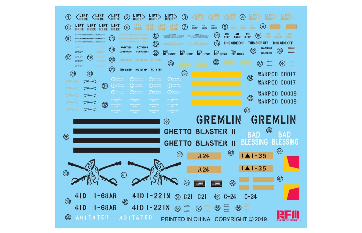 400 - Rye Field Model - 5026 - M1A2 SEP Abrams SEP TUSK I /TUSK II - decals