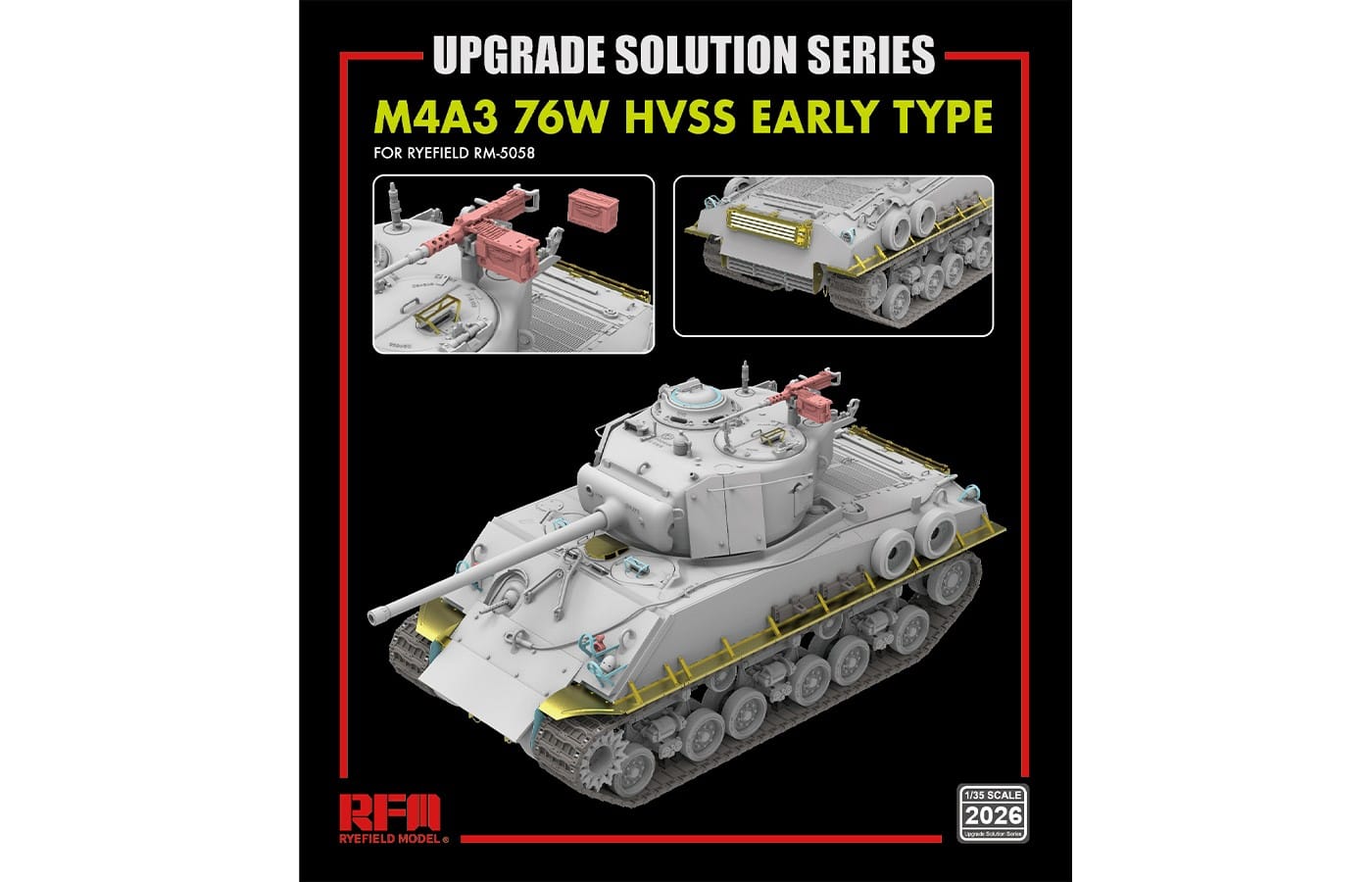 Rye Field Model - 2026 - M4A3(76)W HVSS (early) [upgrade kit] - digital model