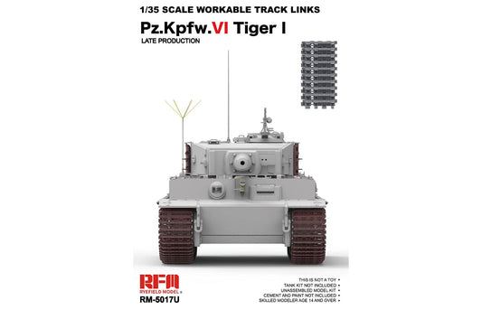 010 - Rye Field Model - 5017U - Pz.Kpfw. VI Ausf. E Tiger I (late) Workable Track Links - primary image