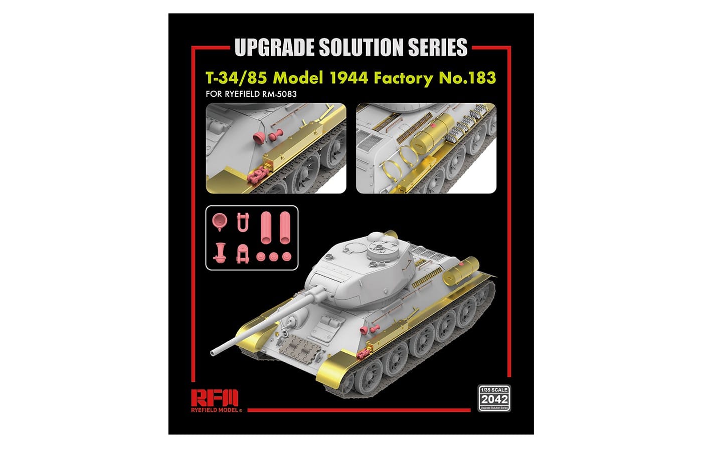 Rye Field Model - 2042 - T-34-85 obr. 1944 [upgrade kit] - photo-etched parts