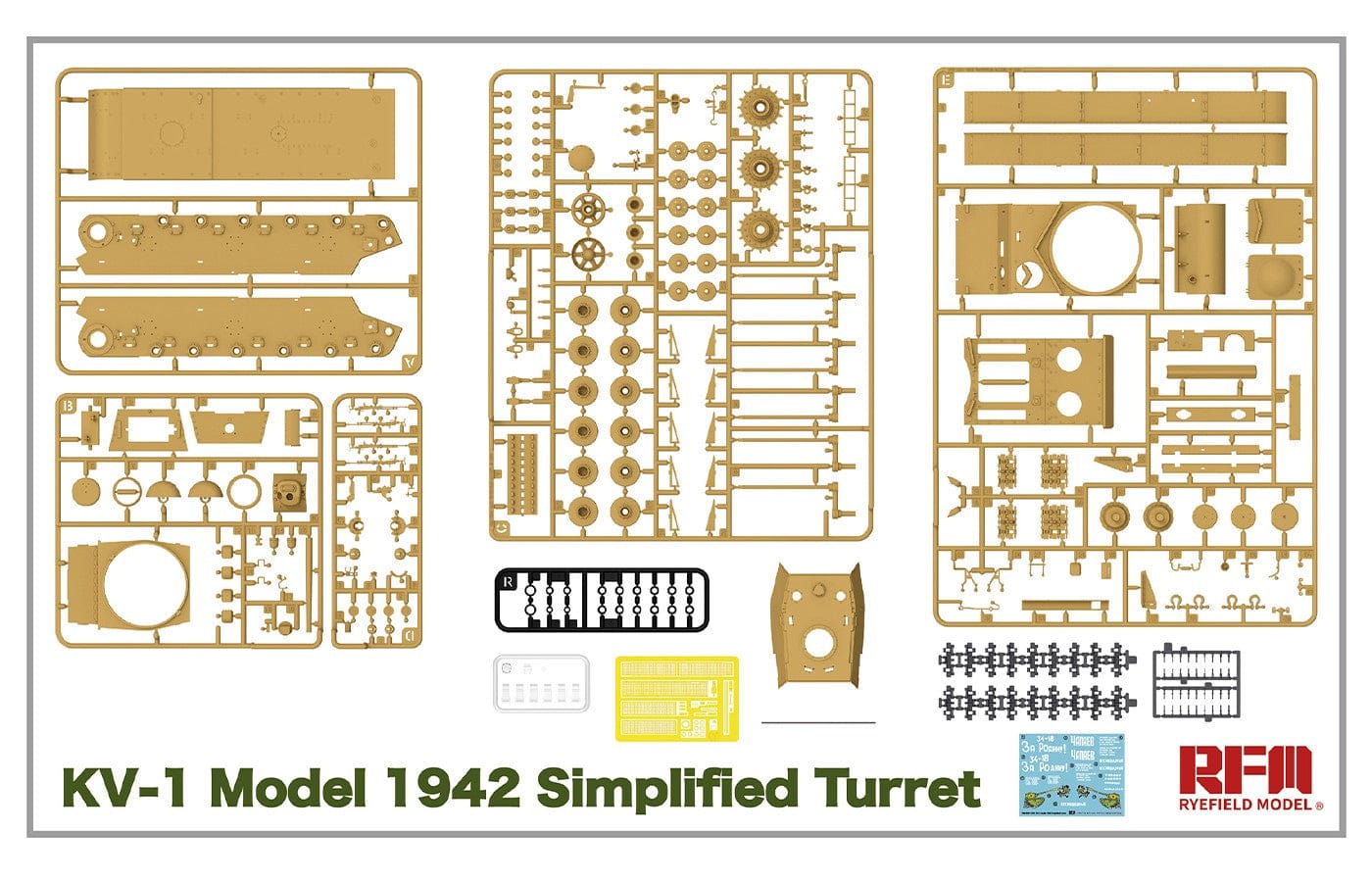 200 - Rye Field Model - 5041 - KV-1 obr. 1942 (Simplified Turret) - sprue