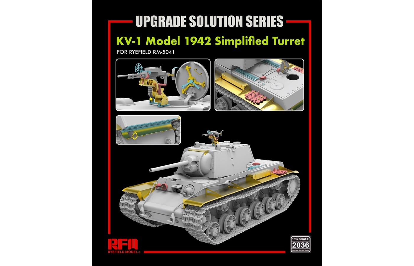 010 - Rye Field Model - 2036 - KV-1 obr. 1942 (Simplified Turret) [upgrade kit] - primary image