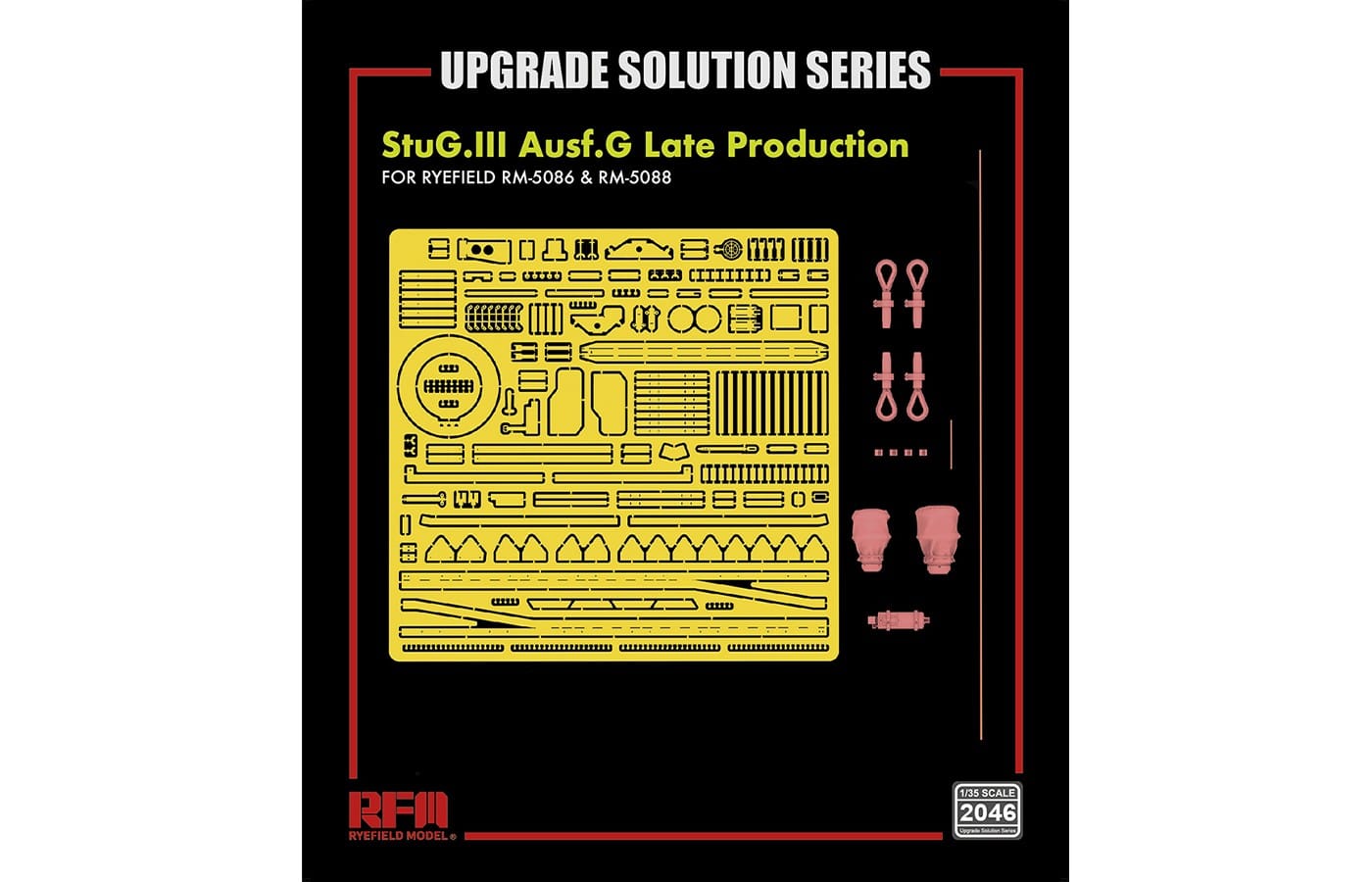 280 - Rye Field Model - 2046 - StuG III Ausf. G (late) [upgrade kit] - photo-etched parts