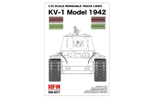 010 - Rye Field Model - 5077 - KV-1 obr. 1942 Workable Track Links - primary image