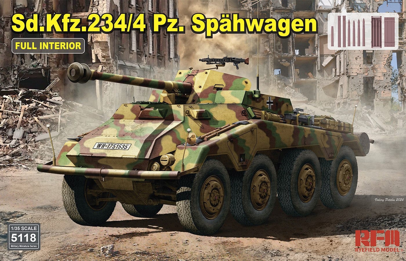 010 - Rye Field Model - 5118 - Sd.Kfz. 234/4 [interior kit] - primary image