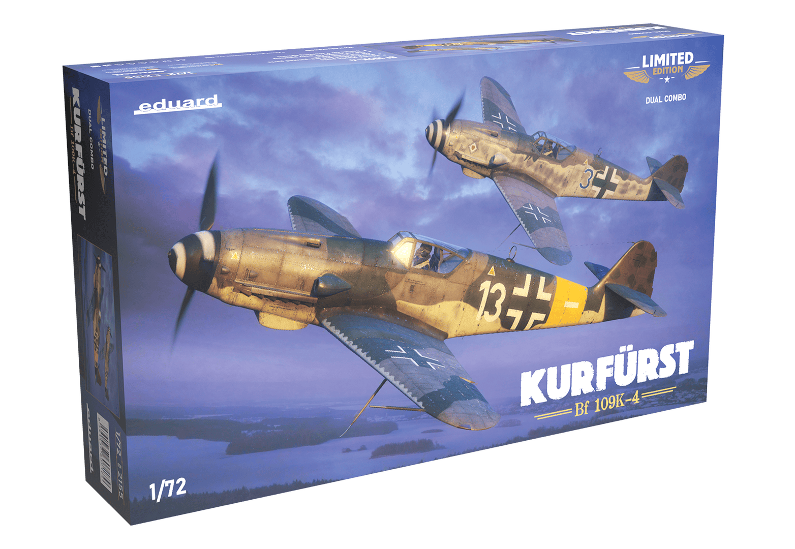 Eduard - 2155 - Messerschmitt Bf 109 K-4 ‘Kurfürst’ [dual combo] - box front left angle