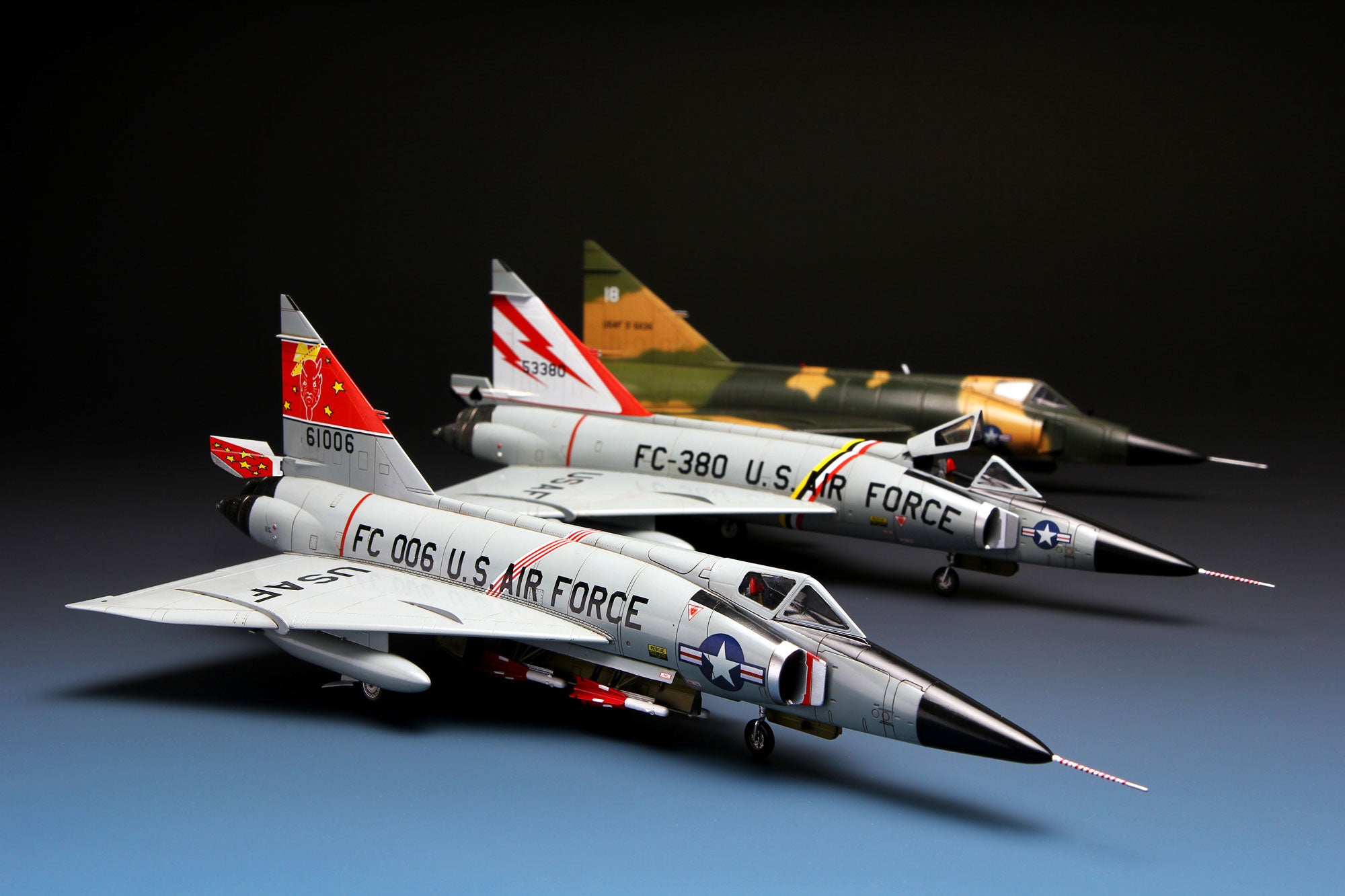 painted model - F-102A Models Shown In Painting Options For 431st Fighter Interceptor Squadron And 327th Fight Interceptor Squadron.