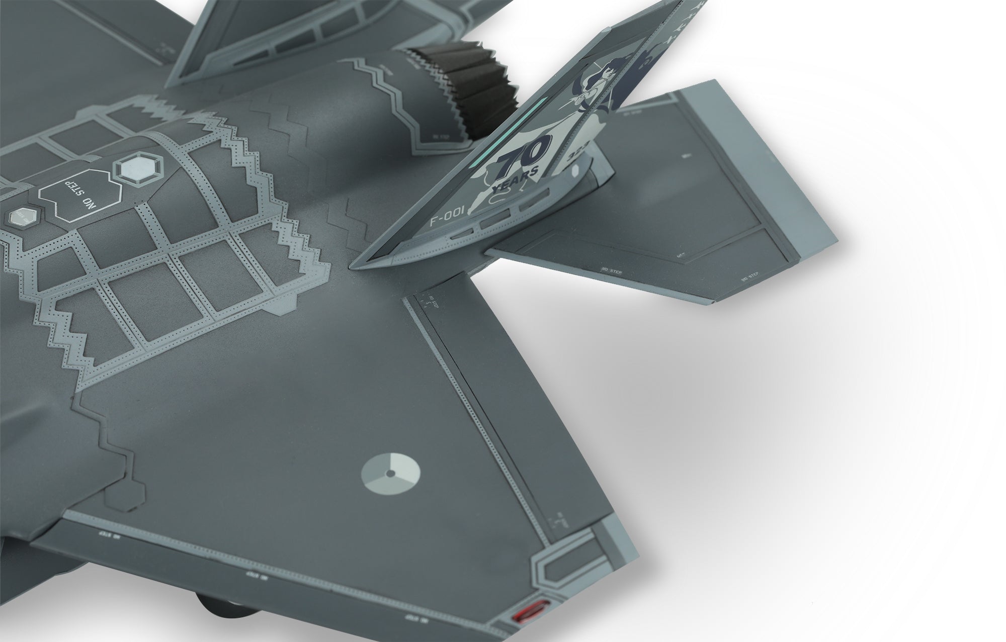 painted model - Flaps can be built in the extended or retracted position.