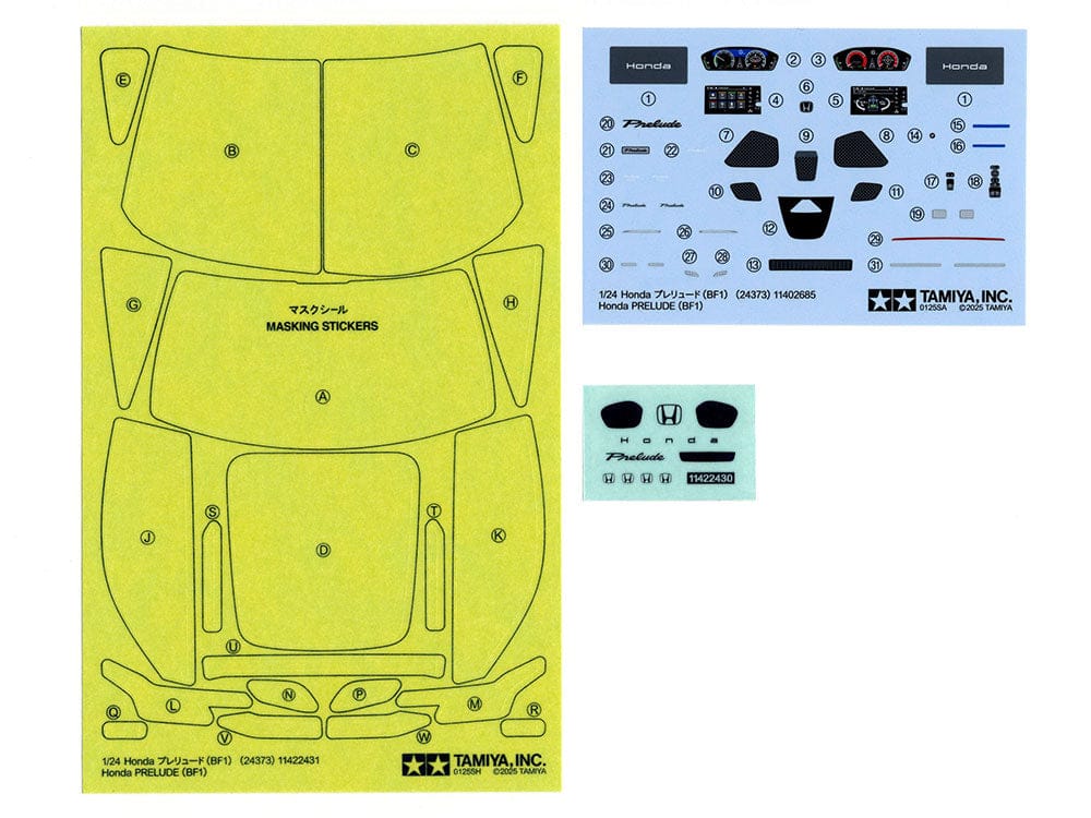 400 - Tamiya - 24373 - Honda Prelude BF1 - decals