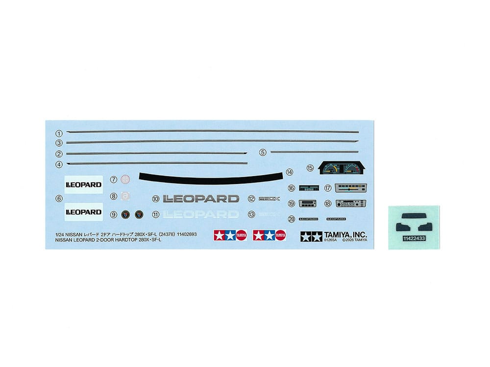400 - Tamiya - 24378 - Nissan Leopard 280X SF L - decals