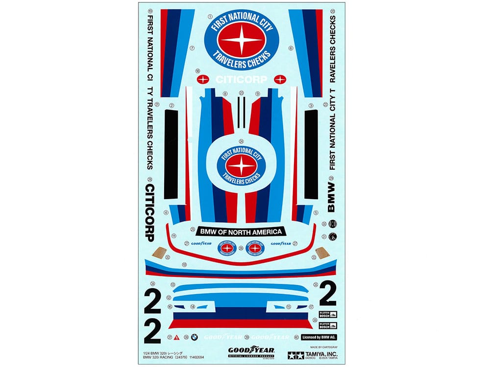 Tamiya - 24379 - BMW 320i - decals