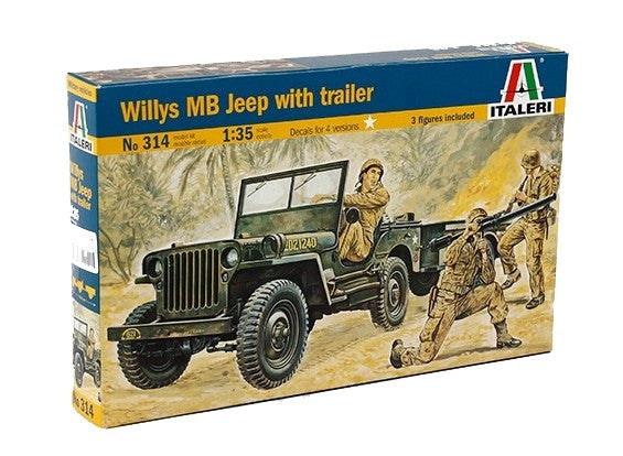 Willys MB Jeep with Trailer