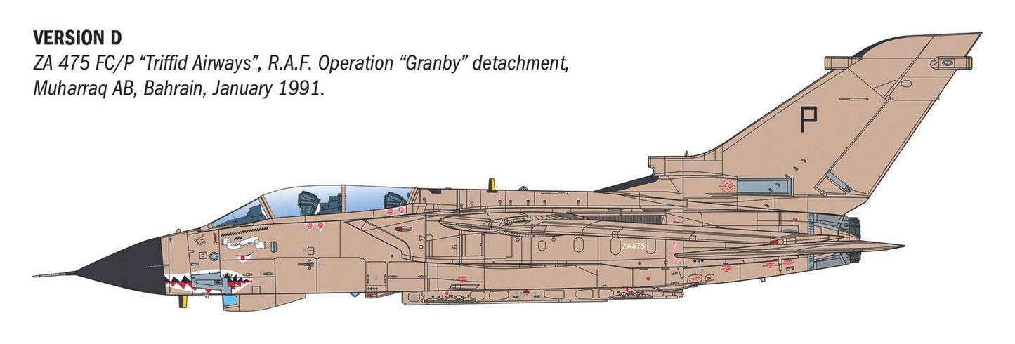 303 - Italeri - 2521 - Panavia Tornado GR1 ‘Desert Storm’ - paint schemes