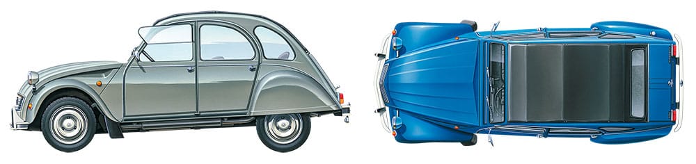 300 - Tamiya - 25415 - Citroën 2CV - paint schemes