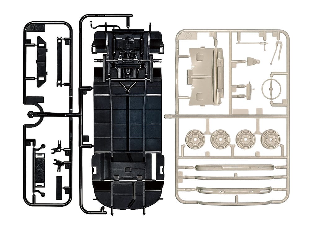 Tamiya - 28102 - Volkswagen Type 2 (Blue & White) [clic-loc] - sprue