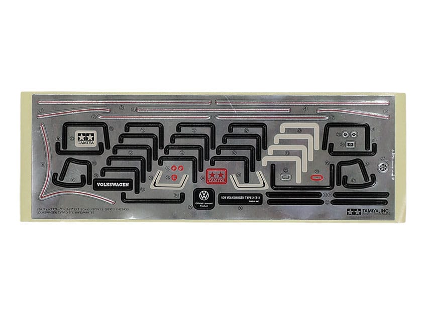Tamiya - 28101 - Volkswagen Type 2 (Red & White) [clic-loc] - decals