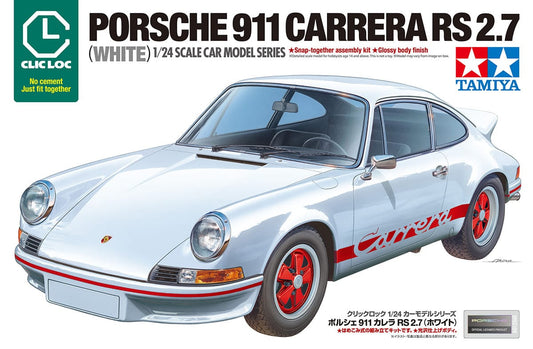 010 - Tamiya - 28103 - Porsche 911 Carrera RS 2.7 (White) [clic-loc] - primary image