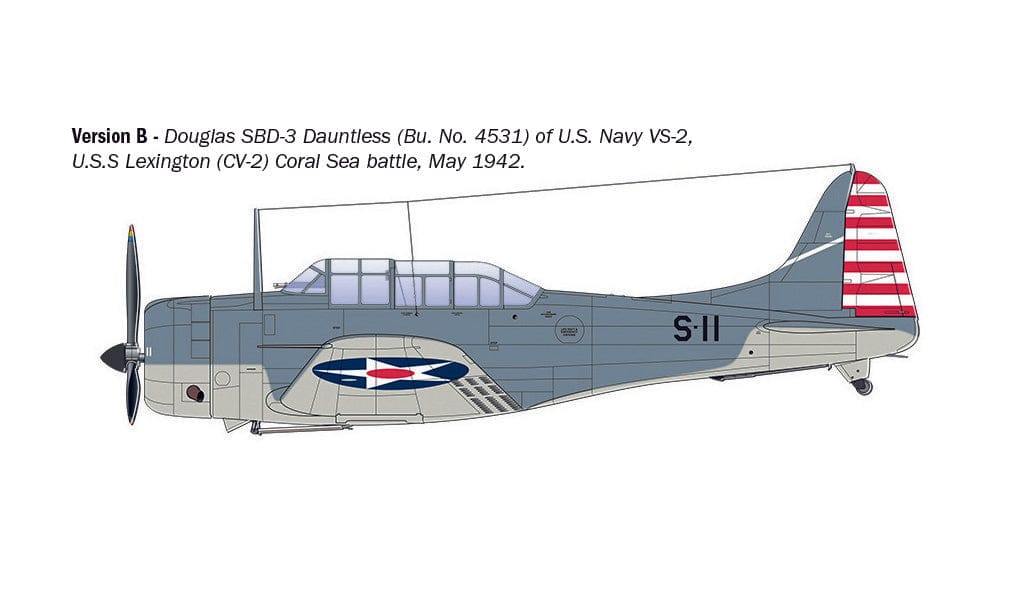 301 - Italeri - 2841 - Douglas SBD-3 Dauntless - paint schemes