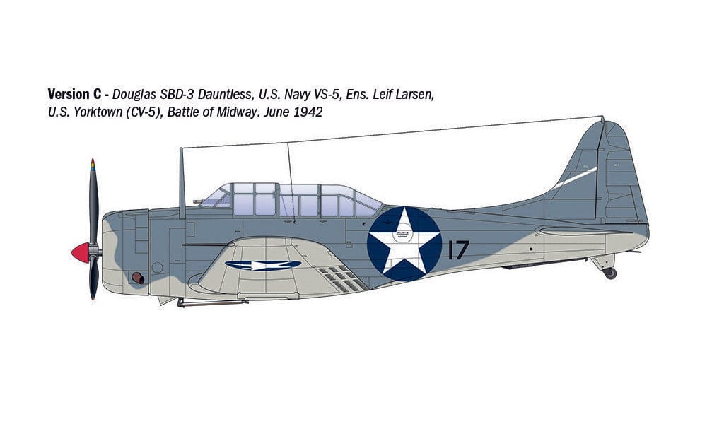 Italeri - 2841 - Douglas SBD-3 Dauntless - paint schemes