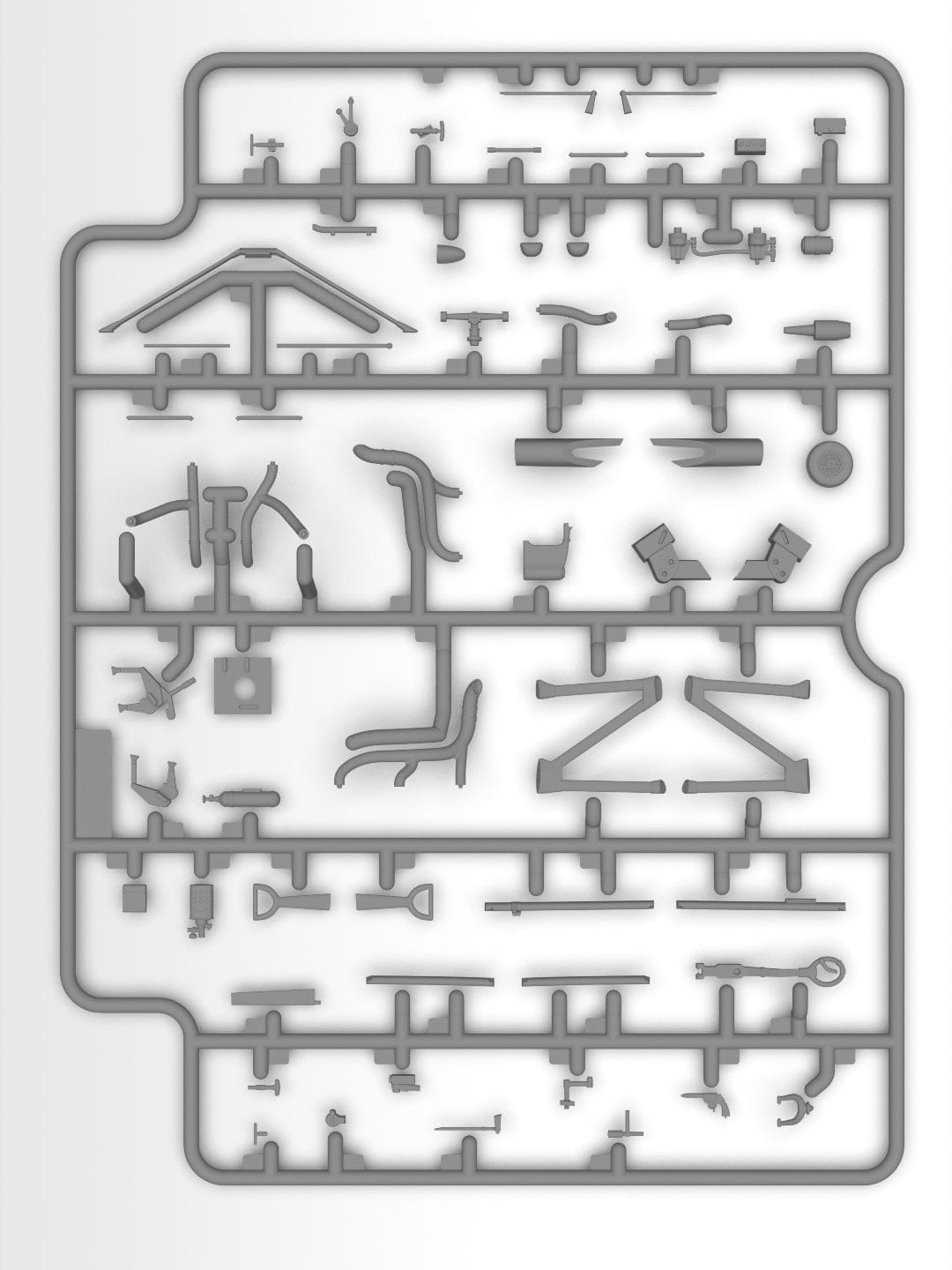 206 - ICM - 32017 - Luftwaffe Pilot School - sprue