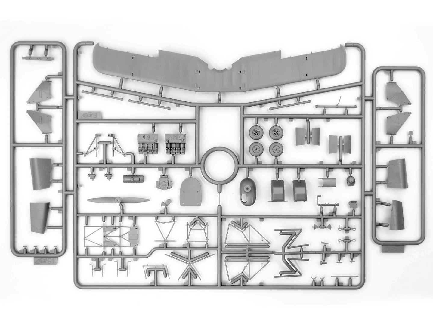 201 - ICM - 32029 - Bücker Bü 131D (Winter) - sprue