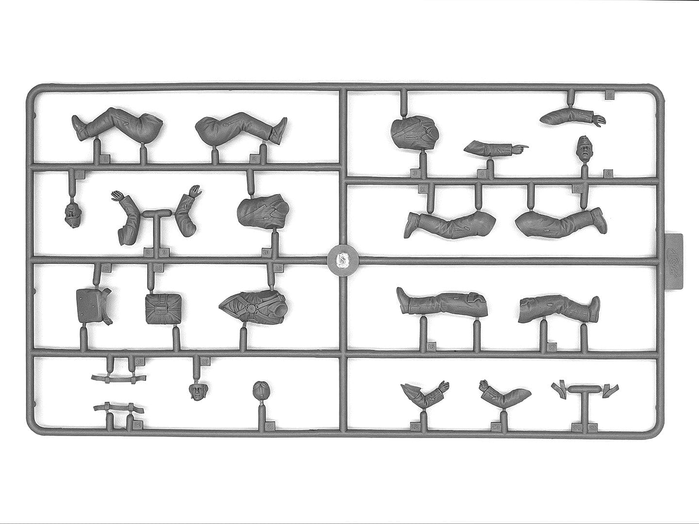 208 - ICM - 32017 - Luftwaffe Pilot School - sprue