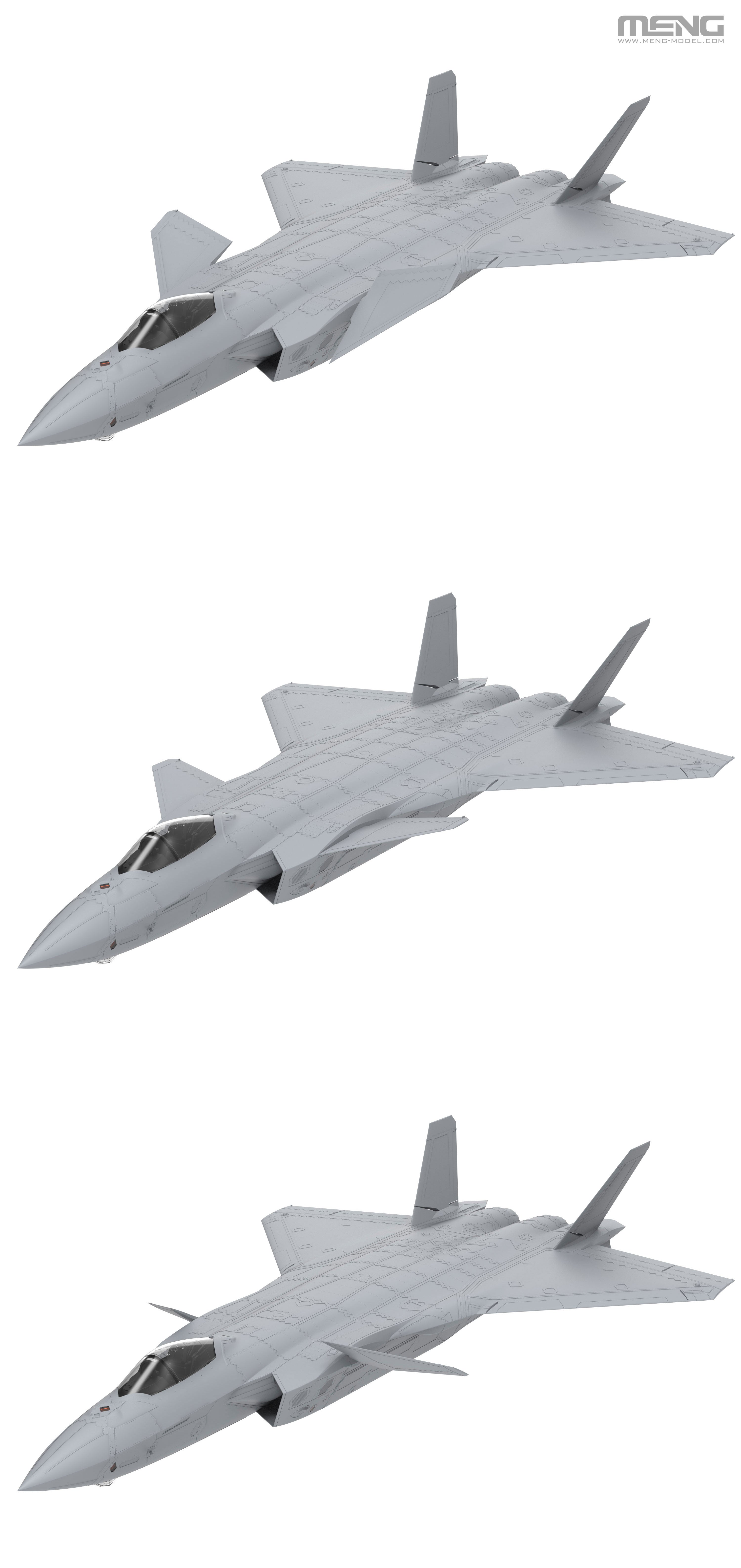 digital model - The all-moving canards are rotatable as on the real aircraft.