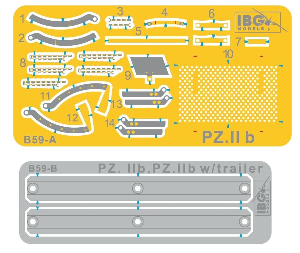 IBG - 35079 - Pz.Kpfw. II Ausf. B - photo-etched parts