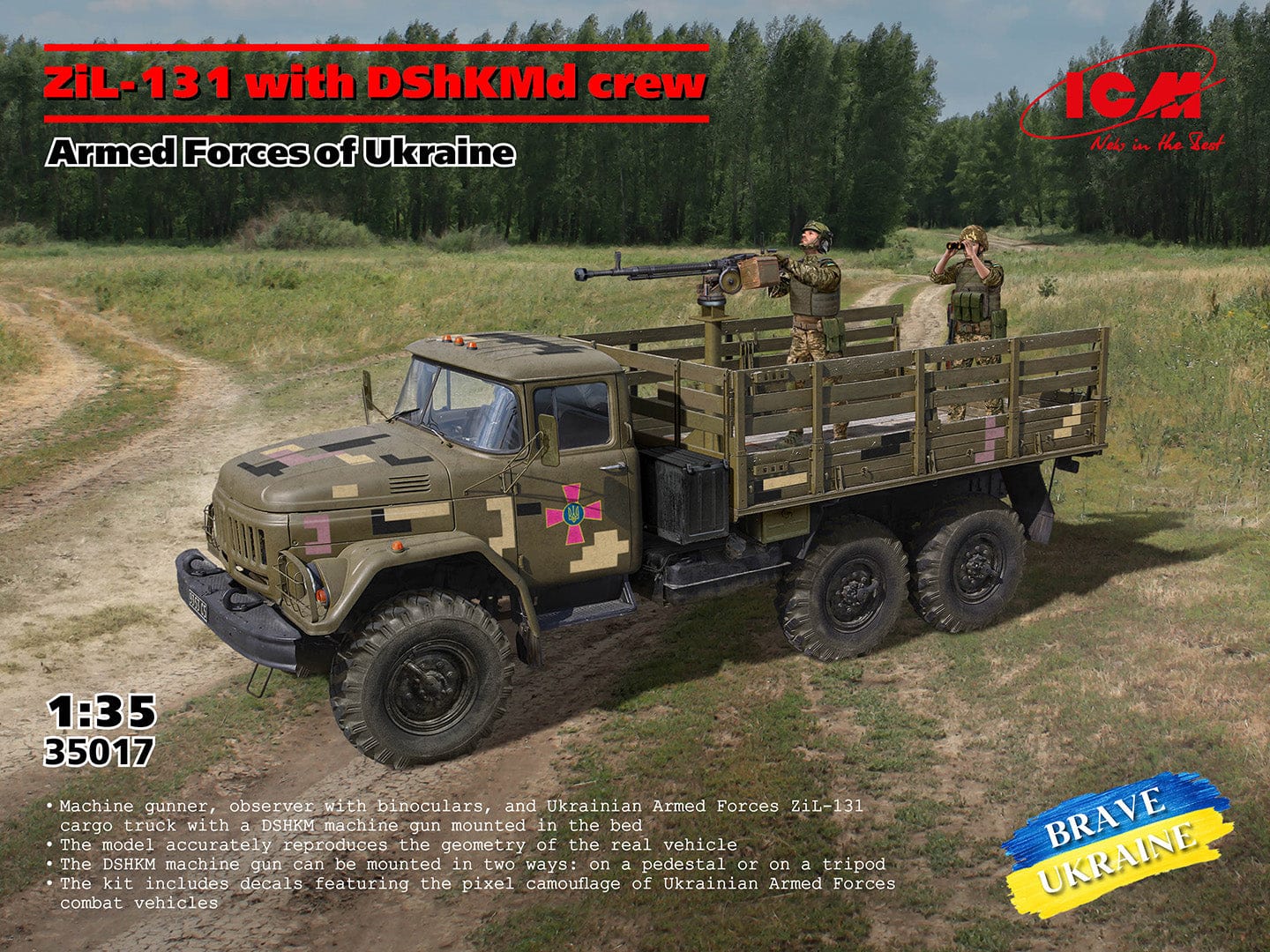 010 - ICM - 35017 - ZiL-131 with DShKMd Crew - primary image