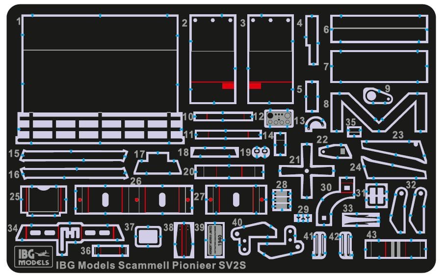 280 - IBG - 35029 - Scammell Pioneer SV2S - photo-etched parts