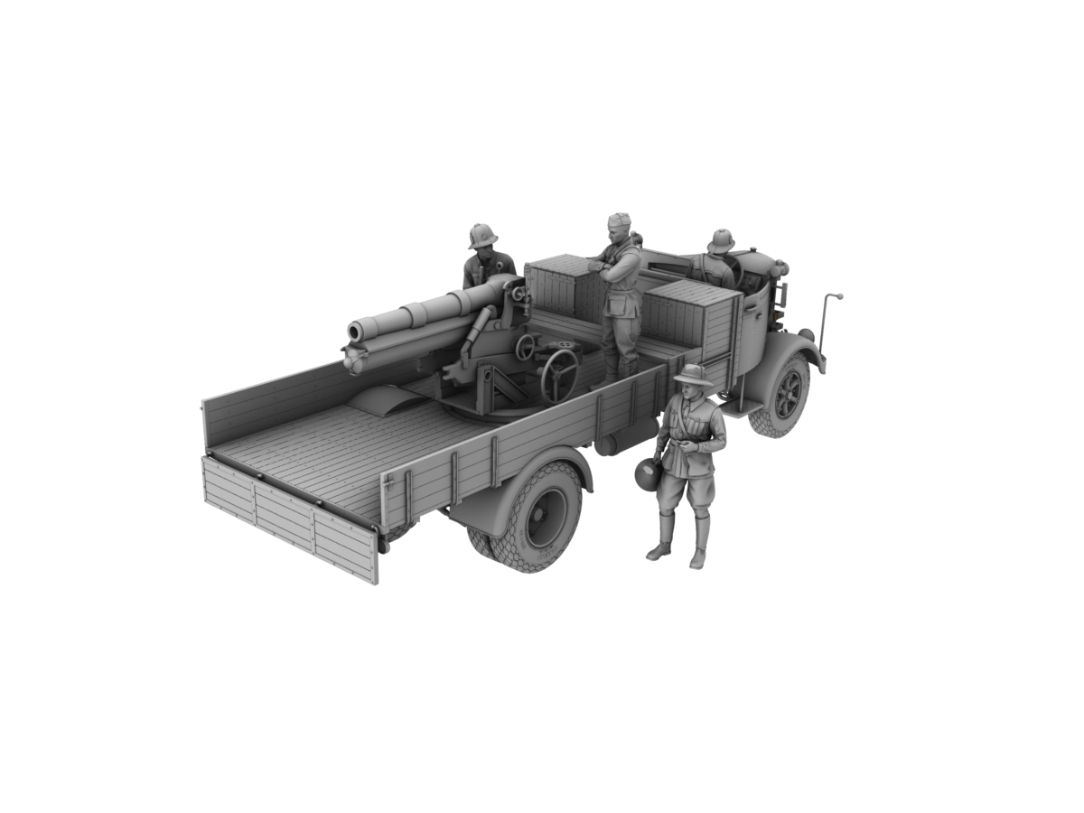 IBG - 35065 - Autocannone da 100/17 su Lancia 3Ro and Crew - digital model