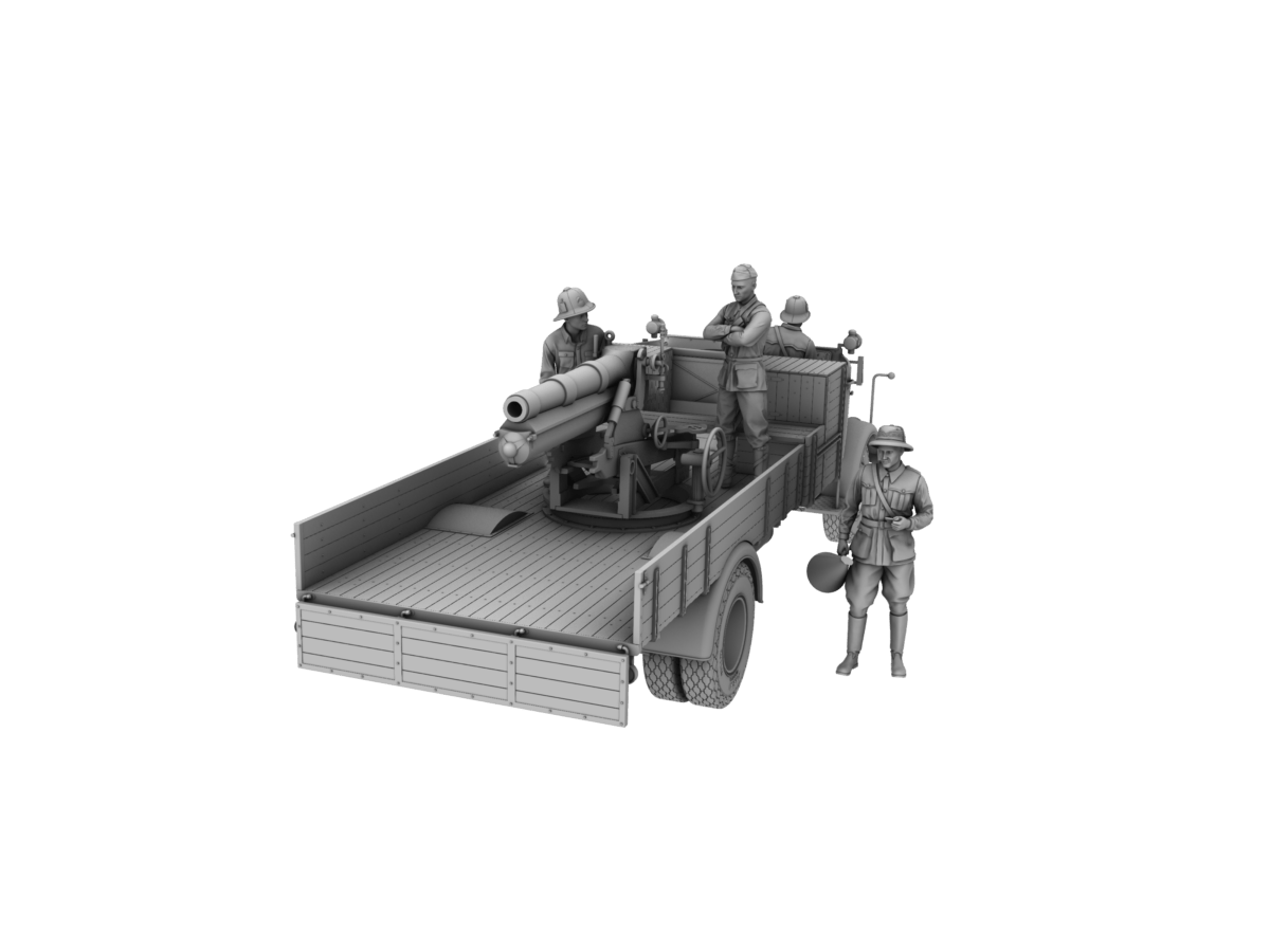 IBG - 35065 - Autocannone da 100/17 su Lancia 3Ro and Crew - digital model