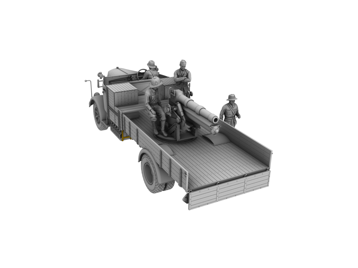 IBG - 35065 - Autocannone da 100/17 su Lancia 3Ro and Crew - digital model