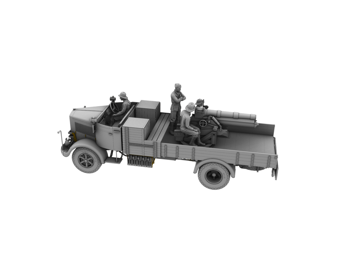 IBG - 35065 - Autocannone da 100/17 su Lancia 3Ro and Crew - digital model