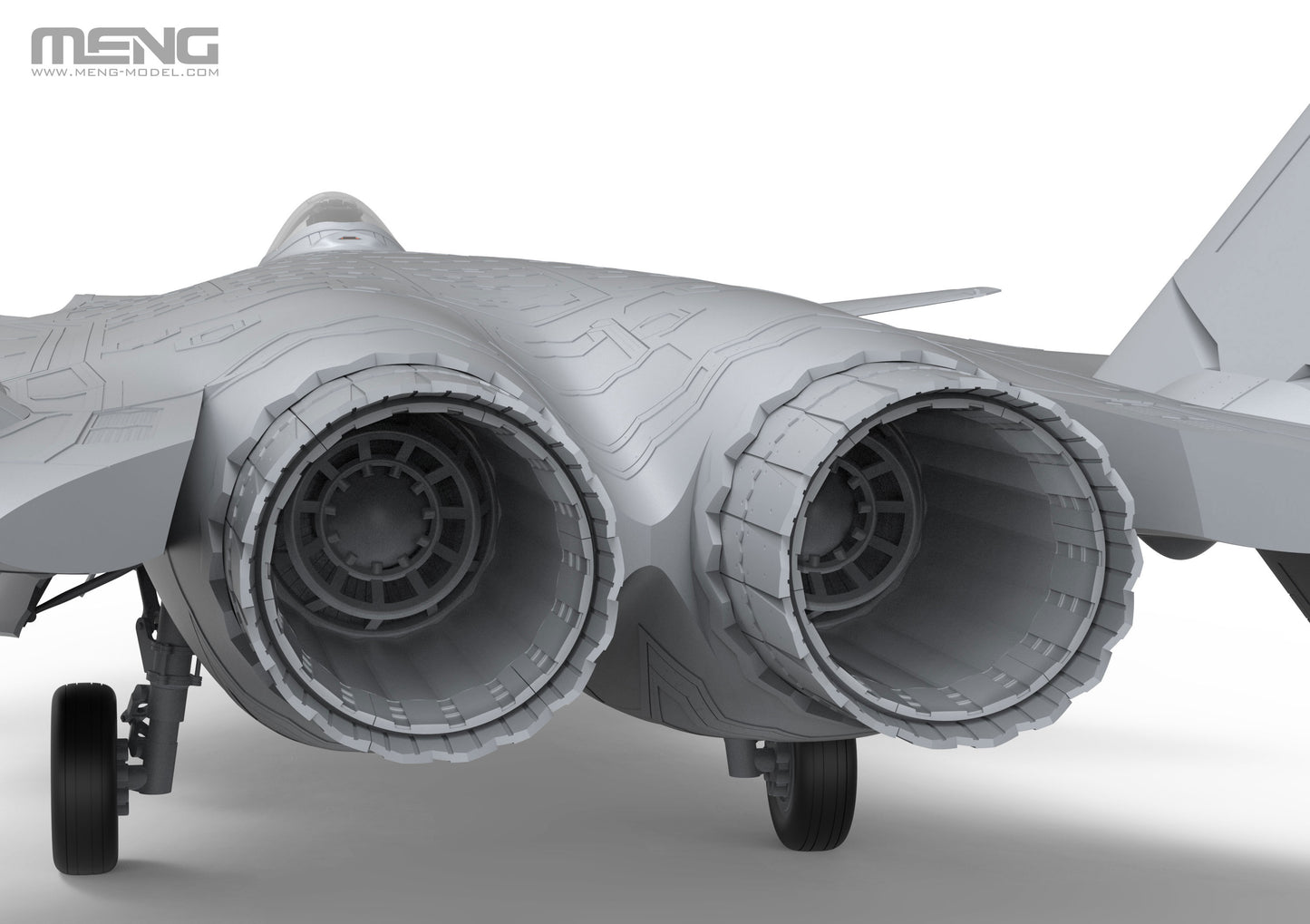 515 - digital model - Nozzles, some pipelines and fans of the WS-15 Emei engines are precisely represented.