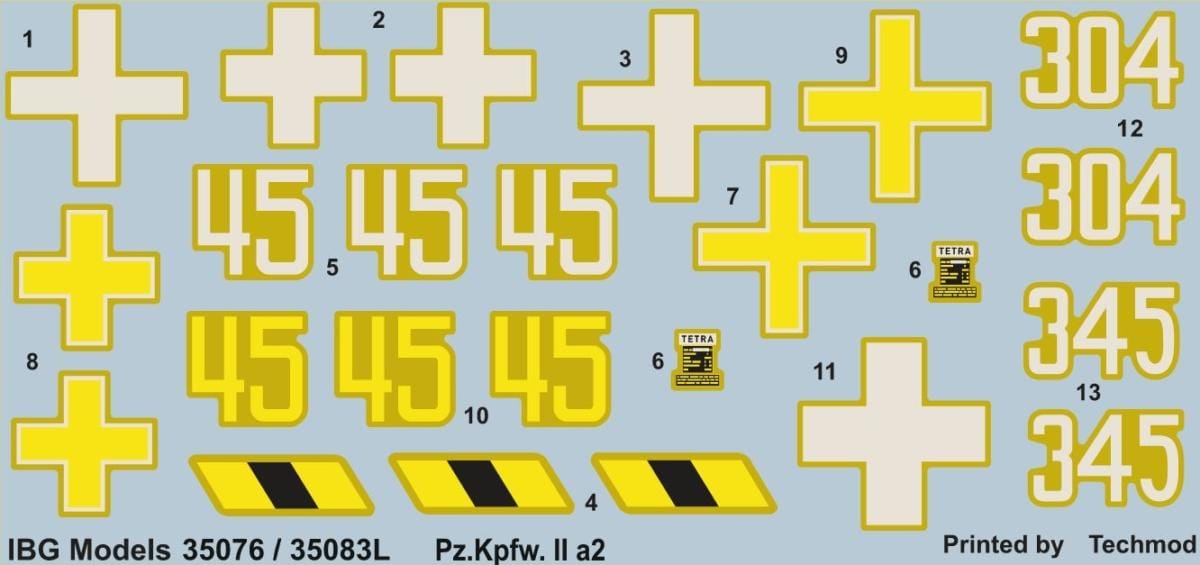 IBG - 35076 - Pz.Kpfw. II Ausf. a/2 - decals