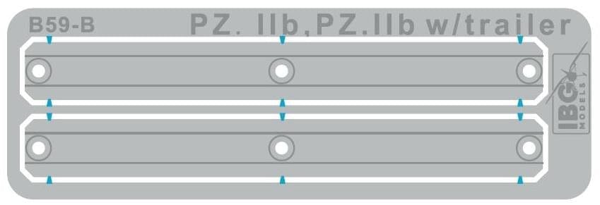 IBG - 35080 - Pz.Kpfw. II Ausf. B with Betr.st.Anh - photo-etched parts
