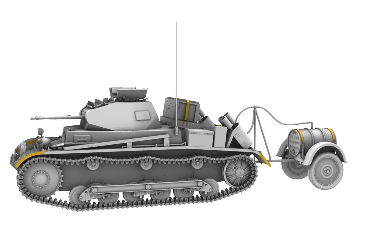 IBG - 35080 - Pz.Kpfw. II Ausf. B with Betr.st.Anh - digital model