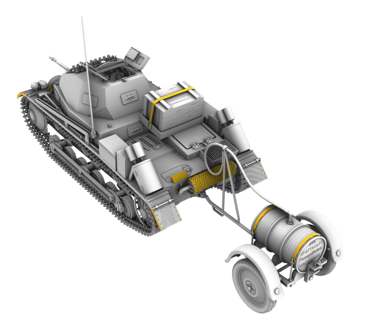 IBG - 35080 - Pz.Kpfw. II Ausf. B with Betr.st.Anh - digital model