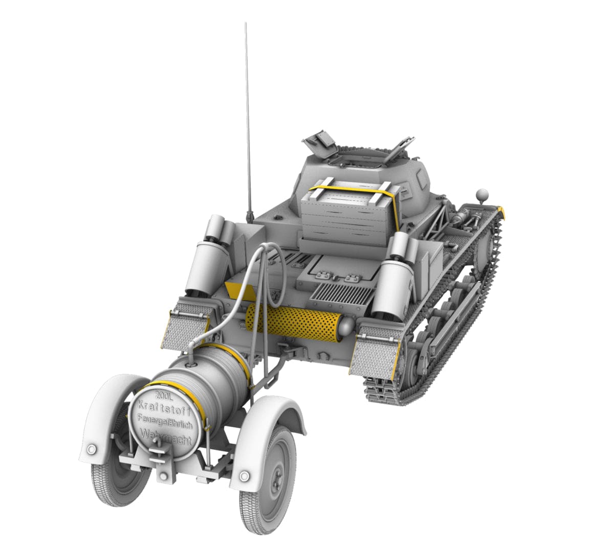 507 - IBG - 35080 - Pz.Kpfw. II Ausf. B with Betr.st.Anh - digital model