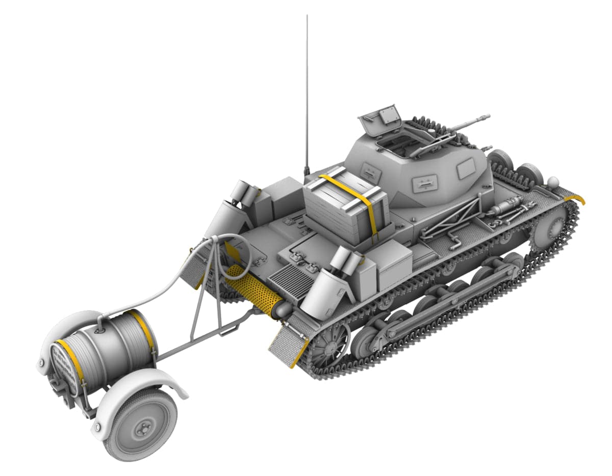 IBG - 35080 - Pz.Kpfw. II Ausf. B with Betr.st.Anh - digital model