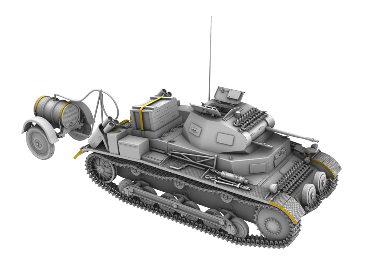 IBG - 35080 - Pz.Kpfw. II Ausf. B with Betr.st.Anh - digital model