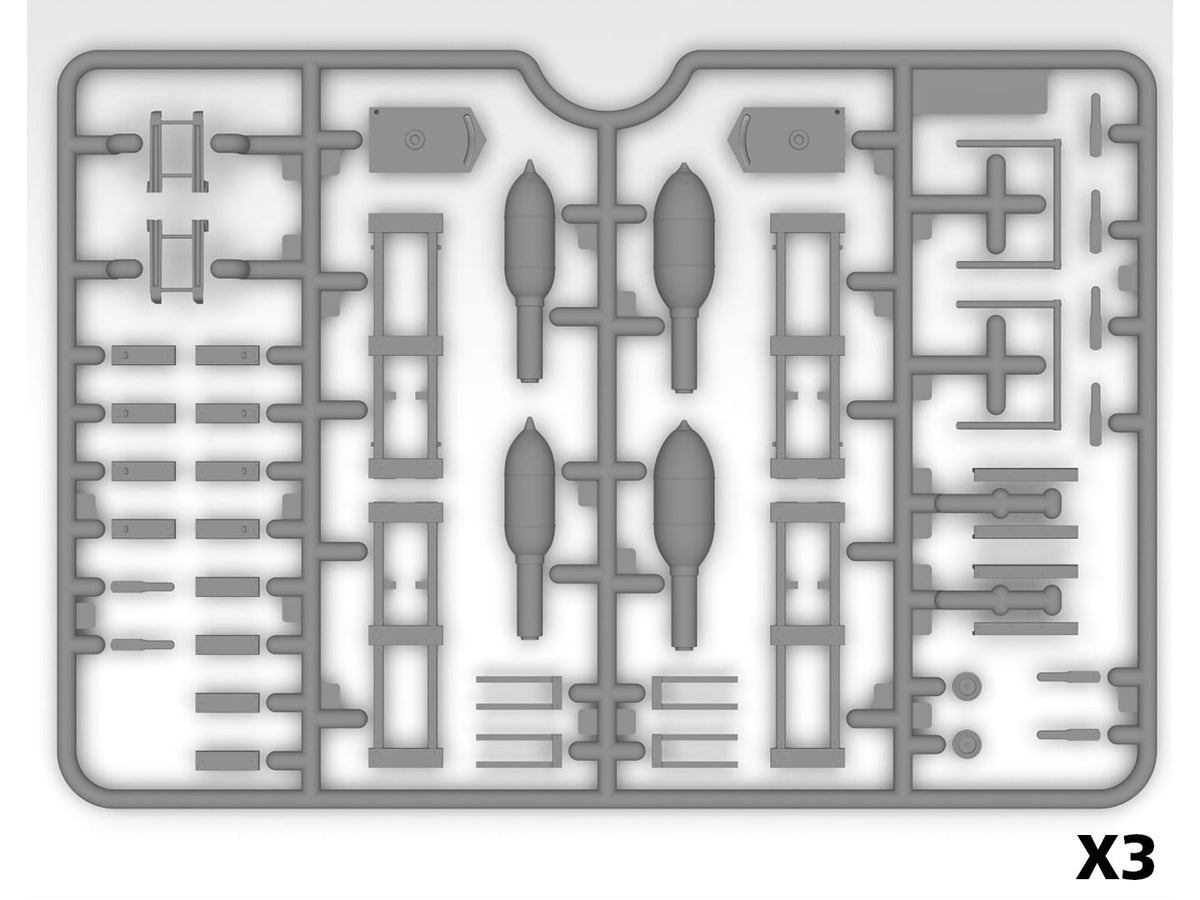 207 - ICM - 35108 - Sd.Kfz. 251/1 Ausf. B Wurfrahmen 40 ‘Stuka zu Fuss’ with Crew - sprue
