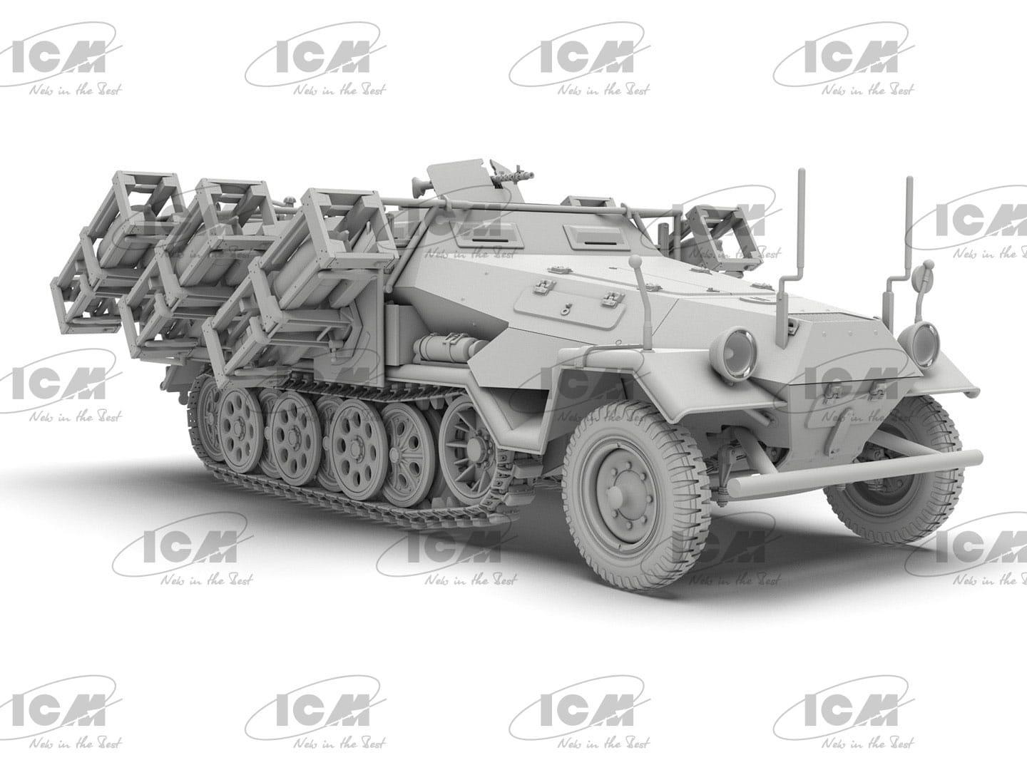 ICM - 35107 - Sd.Kfz. 251/1 Ausf. B Wurfrahmen 40 ‘Stuka zu Fuss’ - digital model